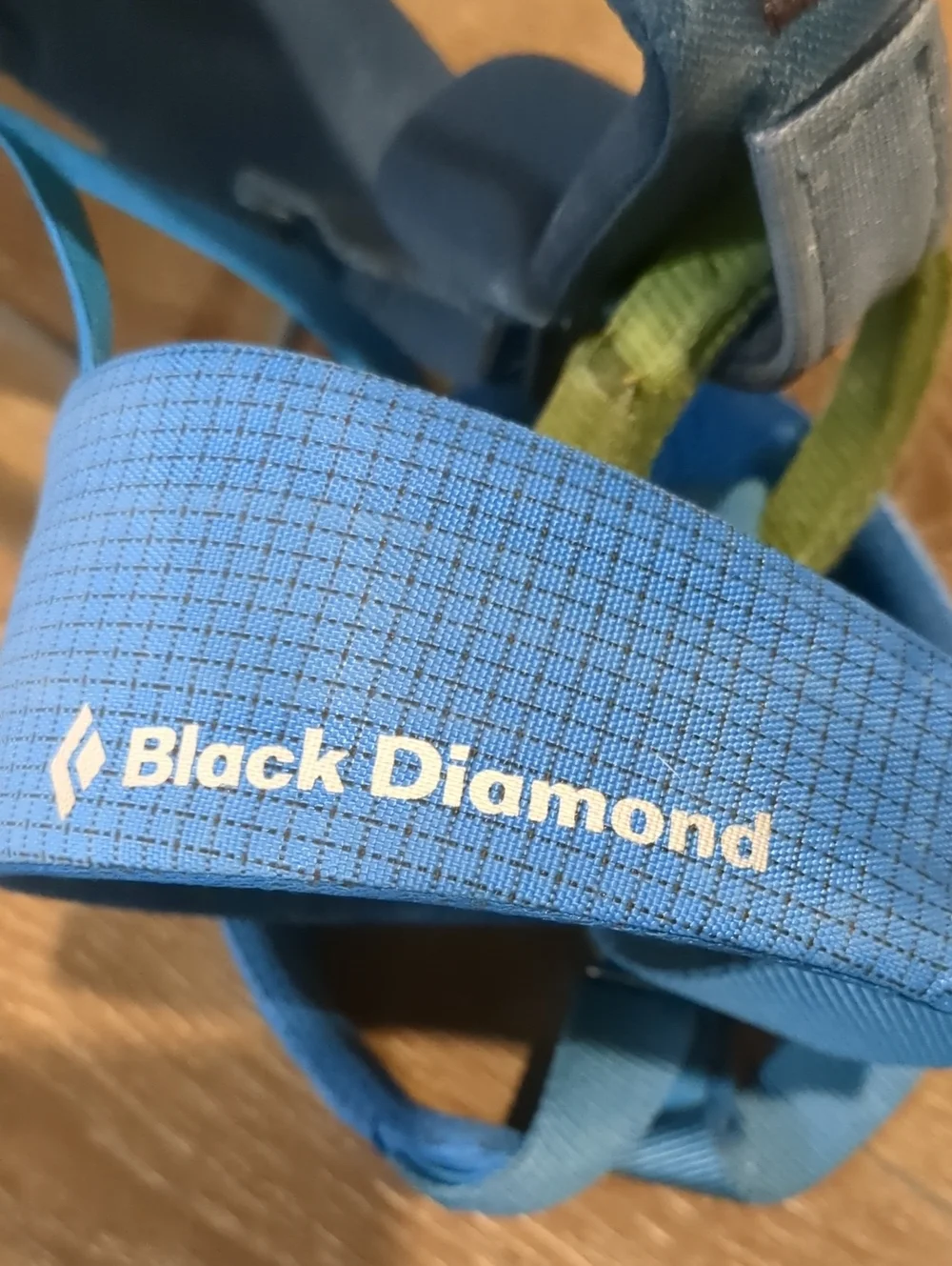 Black Diamond Youth Climbing Harness in Blue and Green